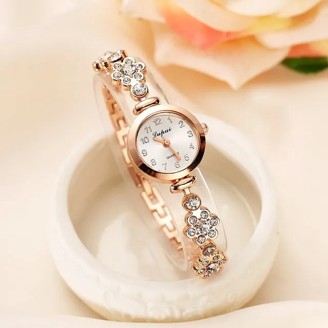 Lvpai Bracelet Watch For Women Ladies Fashion Quartz-watch Female Imitation Diamond Wristwatch Watches For Women Female Watch