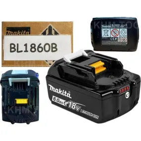 Makita BL1860B 18V / 6.0Ah Lithium-Ion Battery (LXT)