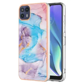 Marble Motorola Moto G50 5G case - Milky Way Marble Blue