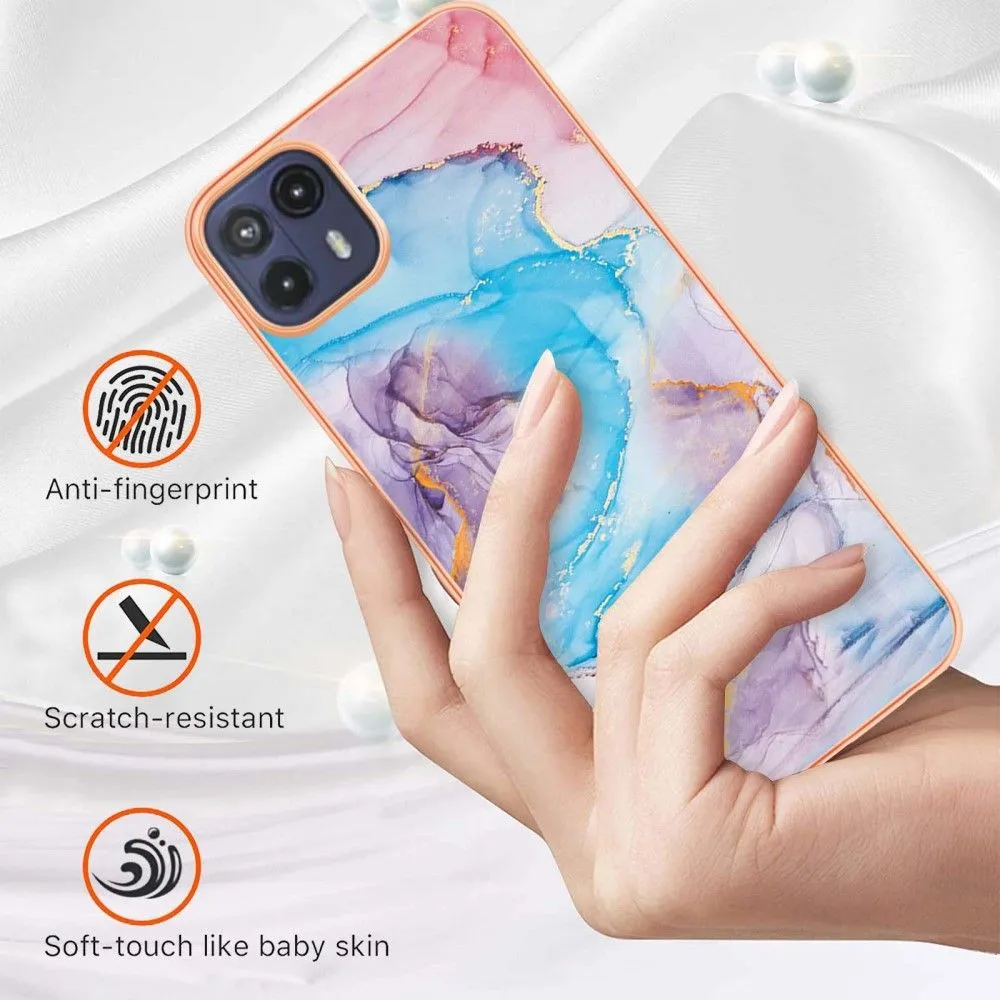 Marble Motorola Moto G50 5G case - Milky Way Marble Blue