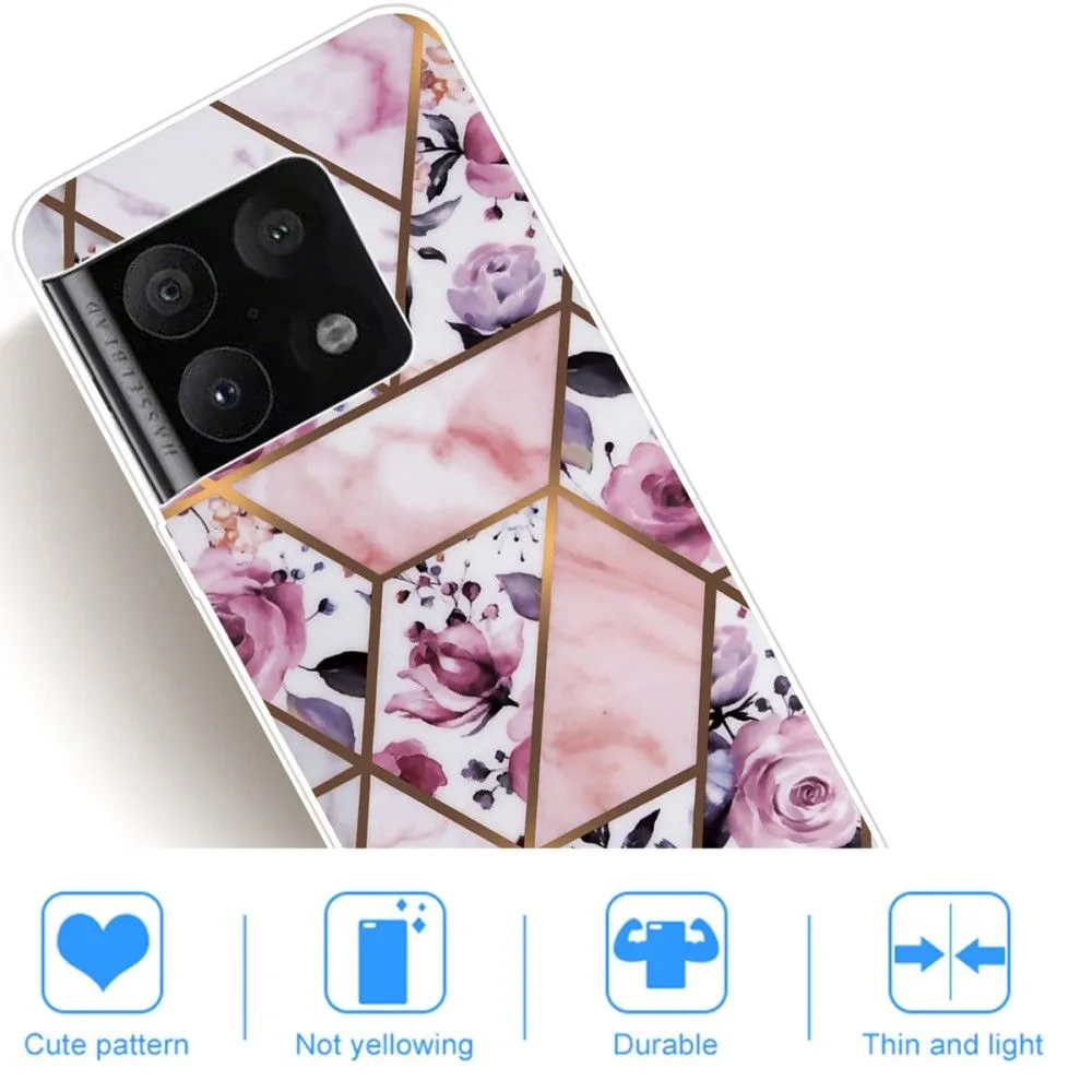 Marble OnePlus 10 Pro case - Elegant Roses Tile