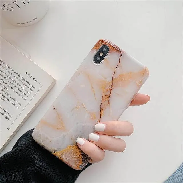 Marble Pattern iPhone Cases