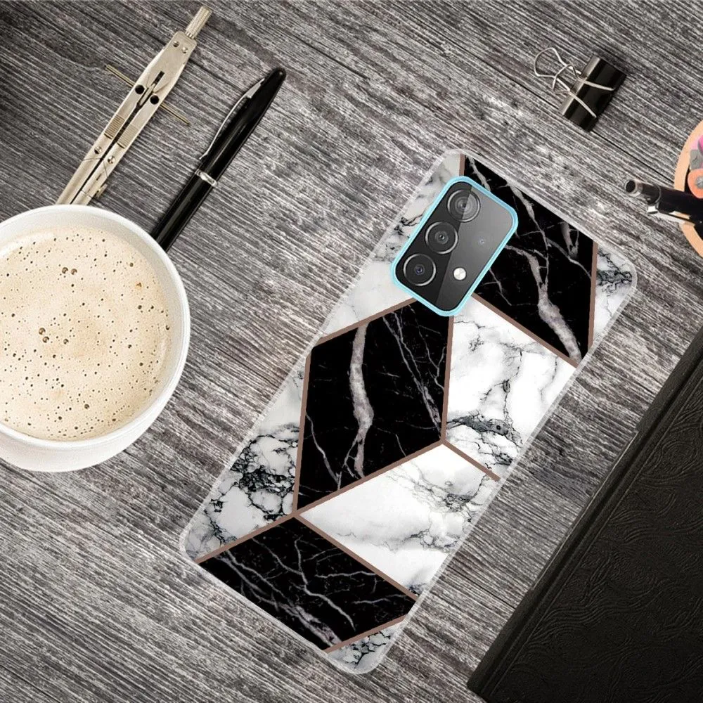 Marble Samsung Galaxy A13 4G case - Grey / Black / White