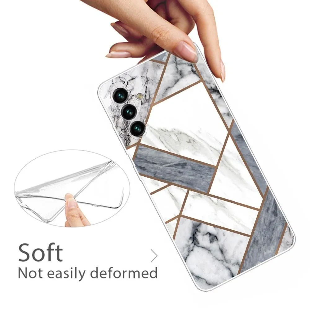 Marble Samsung Galaxy A13 5G case - Grey / White Marble Tile