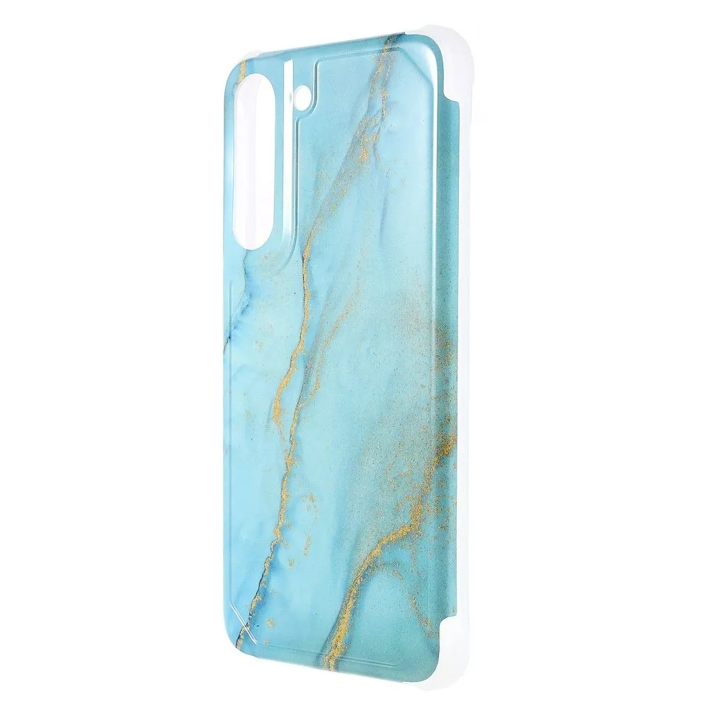 Marble Samsung Galaxy S22 Plus case - Veiny Blue Marble