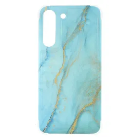 Marble Samsung Galaxy S22 Plus case - Veiny Blue Marble