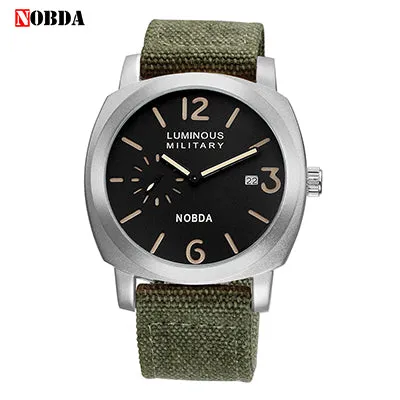 Men Watches Top Brand Luxury Leather Strap Sports Brown Army Military Quartz Watch Men Wrist Watch Clock Men's relogio masculino