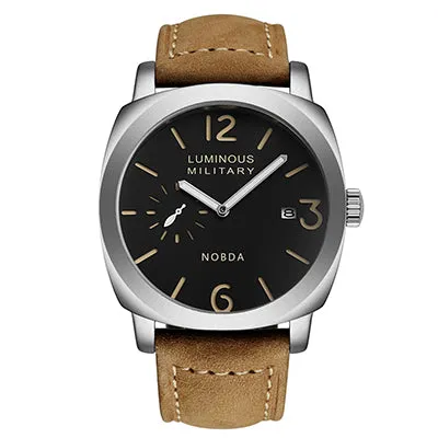 Men Watches Top Brand Luxury Leather Strap Sports Brown Army Military Quartz Watch Men Wrist Watch Clock Men's relogio masculino