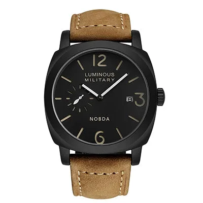 Men Watches Top Brand Luxury Leather Strap Sports Brown Army Military Quartz Watch Men Wrist Watch Clock Men's relogio masculino