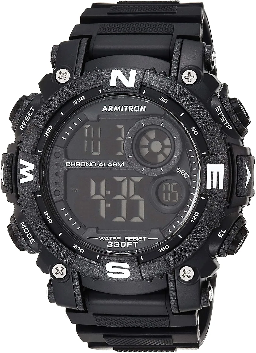 Men's Digital Chronograph Resin Strap Watch