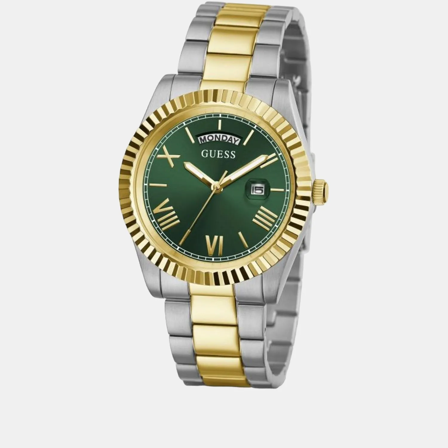 Men's Green Dial Analog Stainless Steel Watch GW0265G8