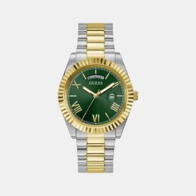 Men's Green Dial Analog Stainless Steel Watch GW0265G8