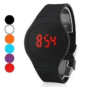 Men's Watch Touch Screen Calendar Red LED Digital