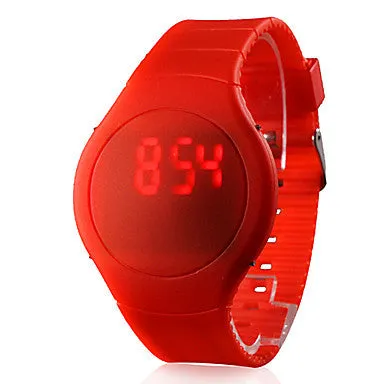 Men's Watch Touch Screen Calendar Red LED Digital