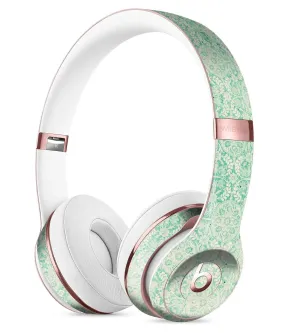 Micro Faded Green Damask Pattern Full-Body Skin Kit for the Beats by