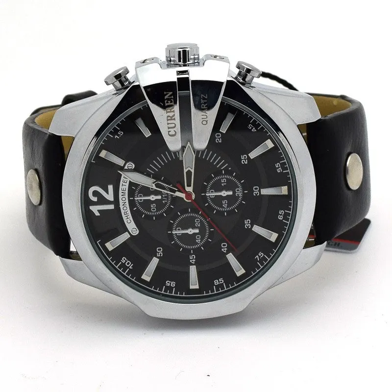 Montre Homme Relogio CURREN Mens Watches Top Brand Luxury Waterproof Leather Watches Quartz-Watch Men CURREN Male Watch