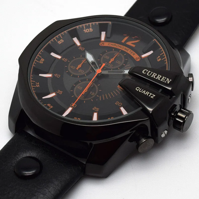 Montre Homme Relogio CURREN Mens Watches Top Brand Luxury Waterproof Leather Watches Quartz-Watch Men CURREN Male Watch