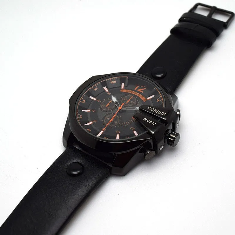 Montre Homme Relogio CURREN Mens Watches Top Brand Luxury Waterproof Leather Watches Quartz-Watch Men CURREN Male Watch