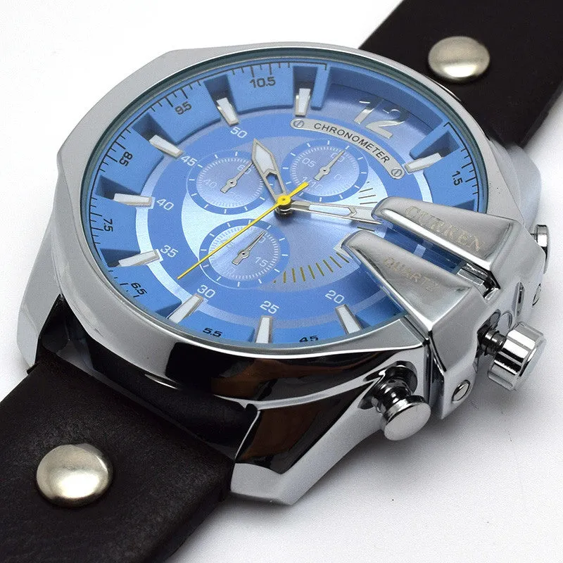 Montre Homme Relogio CURREN Mens Watches Top Brand Luxury Waterproof Leather Watches Quartz-Watch Men CURREN Male Watch