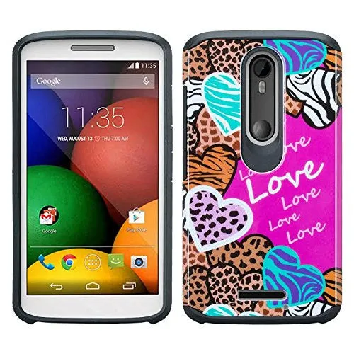 Motorola Droid Turbo 2 Case | Moto X Force Case | Kinzie Bounce Case, Slim Hybrid Dual Layer Armor[Shock Resistant] Case for Motorola Droid Turbo 2/Moto X Force/Kinzie Bounce - Animal Love