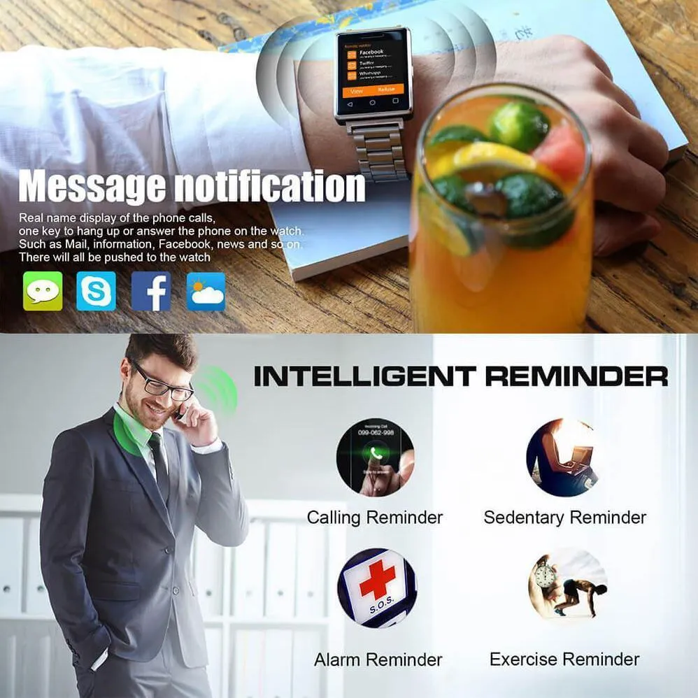 New Intelligent Heart Rate Sensor Wearable Devices Fitness Smartwatch for Android Apple Devices