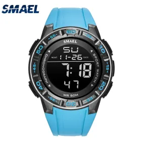 New Watch Digital For Men SMAEL Luxury Brand Clocks 50M Waterprrof Wrist Watch Military LED Light reloj 1508 Men's Watches Sport