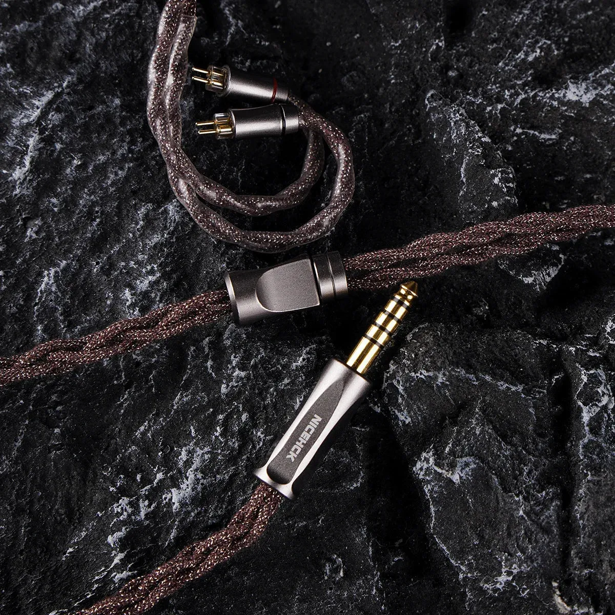 NiceHCK ChocJam 7N Silver Plated OCC Silver Plated Critically Annealed Copper IEM Cable