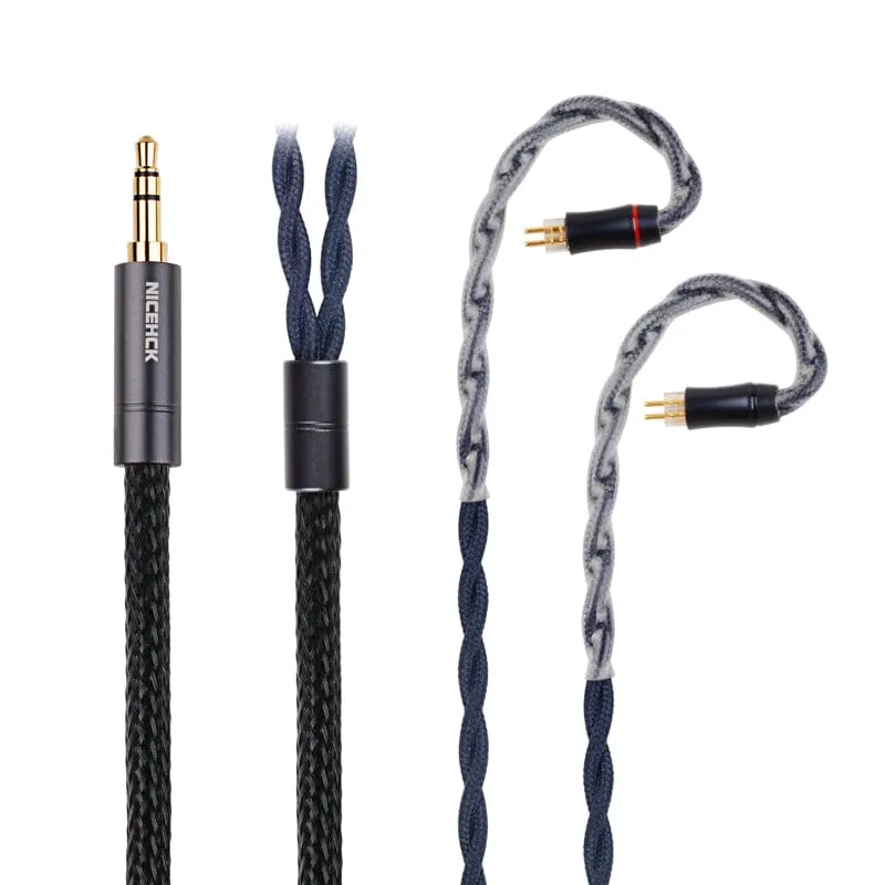 NiceHCK DragonScale 7N OCC PA Silver Alloy Mixed Earphone Cable