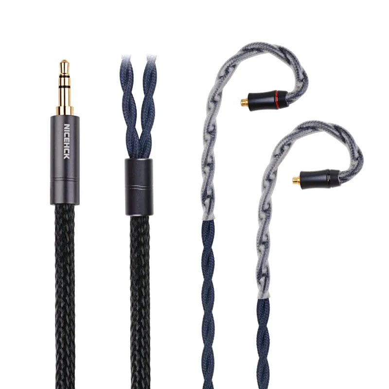 NiceHCK DragonScale 7N OCC PA Silver Alloy Mixed Earphone Cable