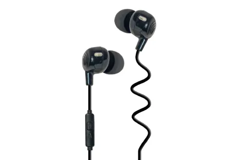 Noise Isolating Stereo Earphones with Durable Mic for Clear Sound Quality