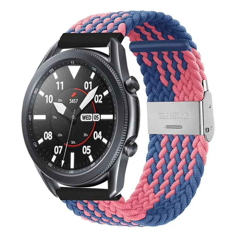 Nylon Braided Loop Watch Straps Compatible with the T92 Smartwatch