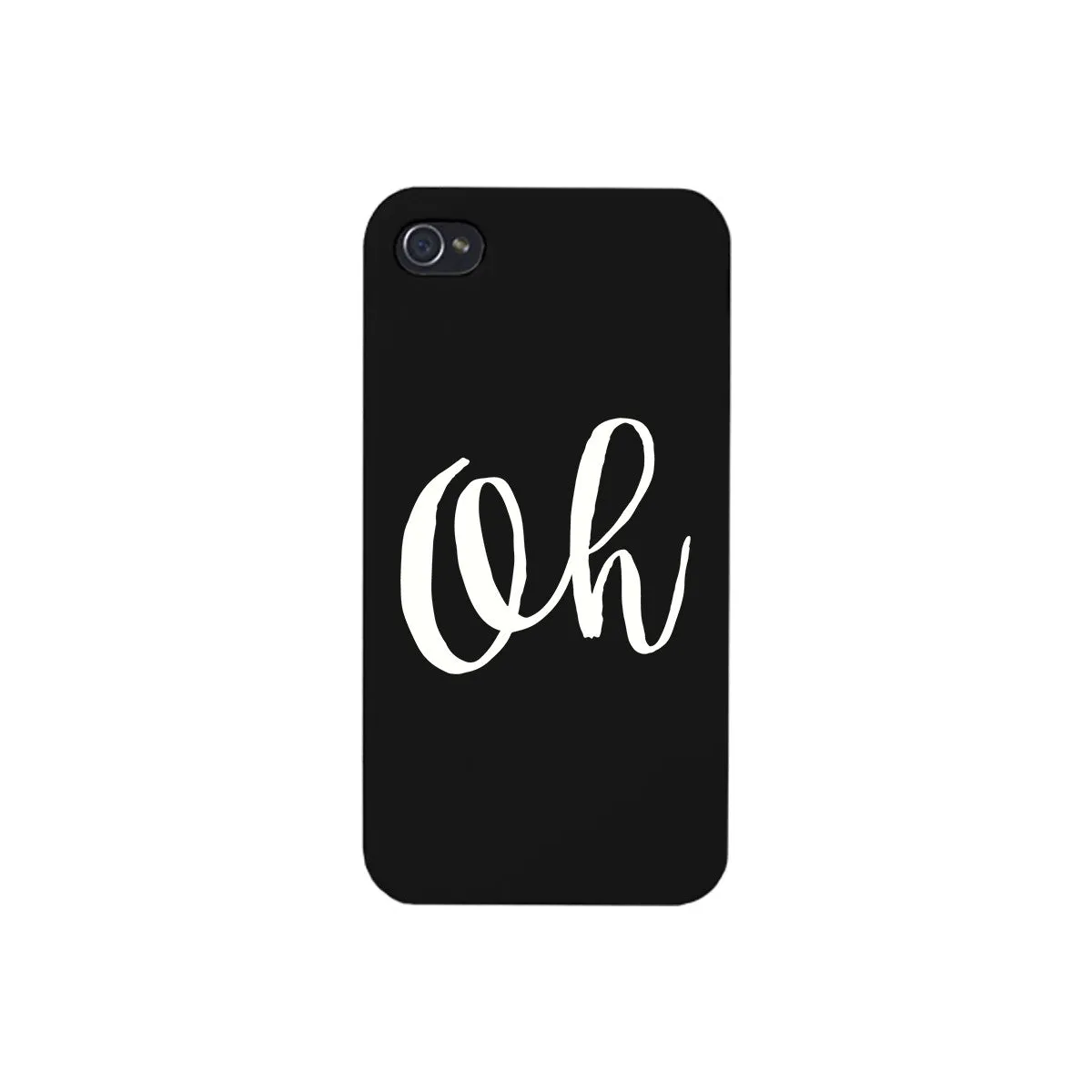 Oh Black Ultra Slim Cute Design Phone Cases For Apple, Samsung Galaxy, LG, HTC