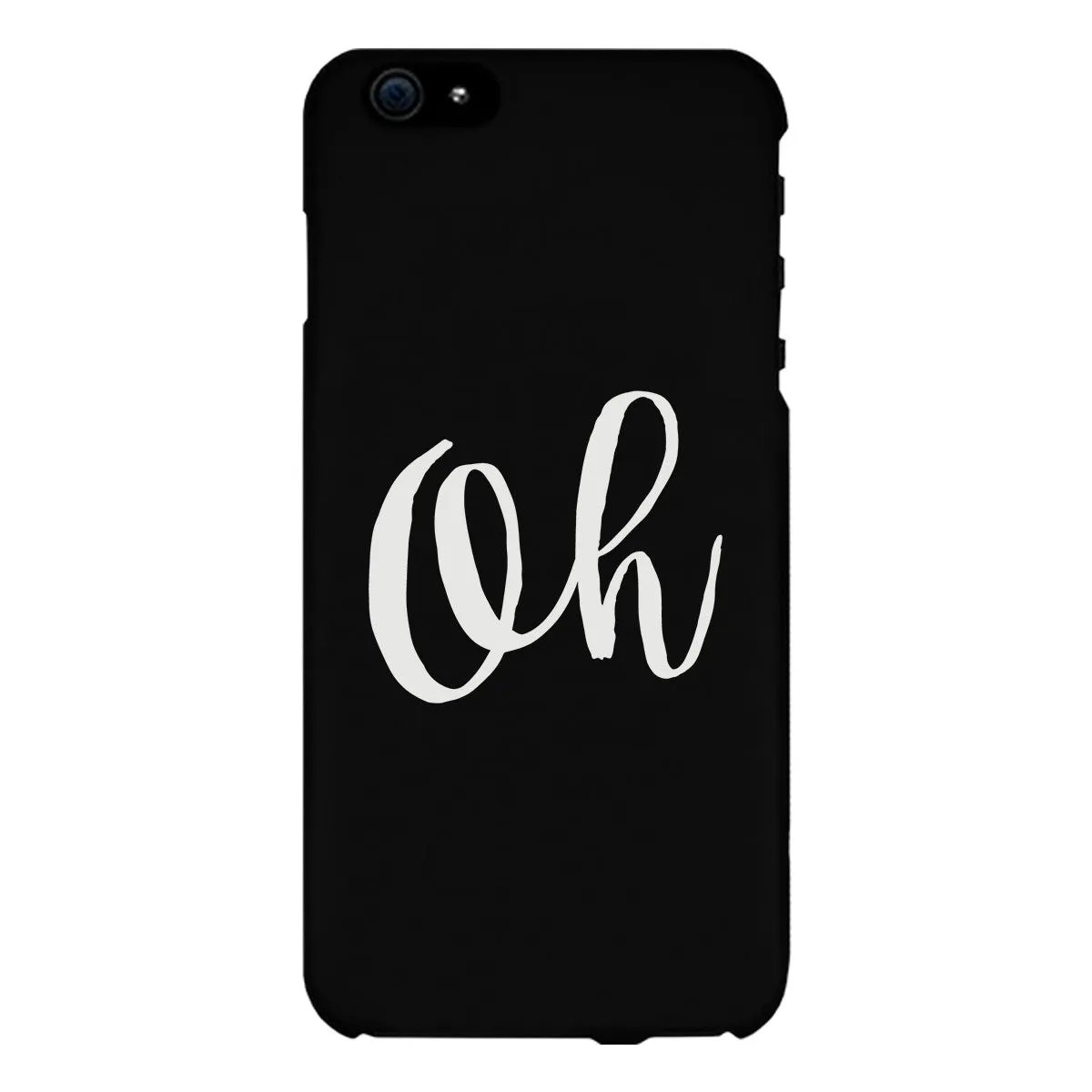 Oh Black Ultra Slim Cute Design Phone Cases For Apple, Samsung Galaxy, LG, HTC