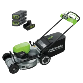 Optimus 82v 22” Self-propelled Mower With (2) 8 Ah Batteries And Dual Port Charger