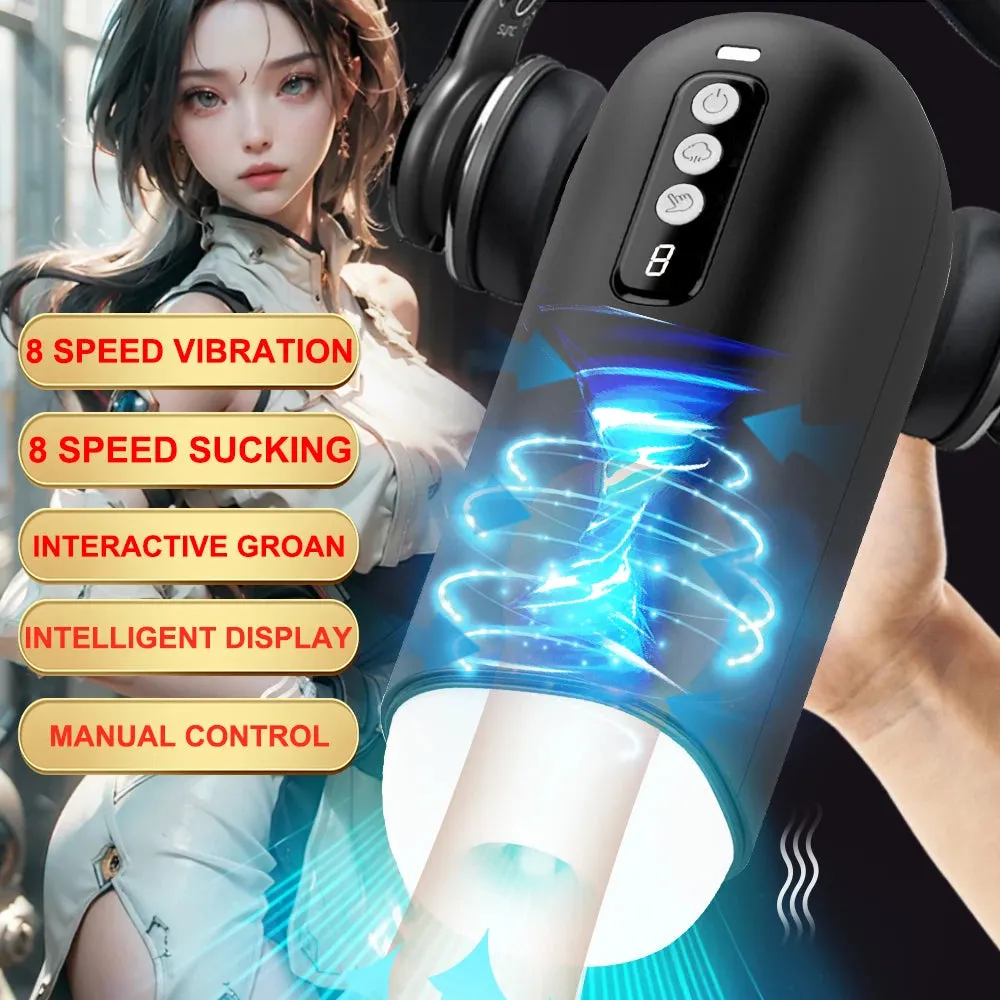 Oral Sex Toys for Men Real Vagina Pocket Pussy Automatic Oral Sex Machine