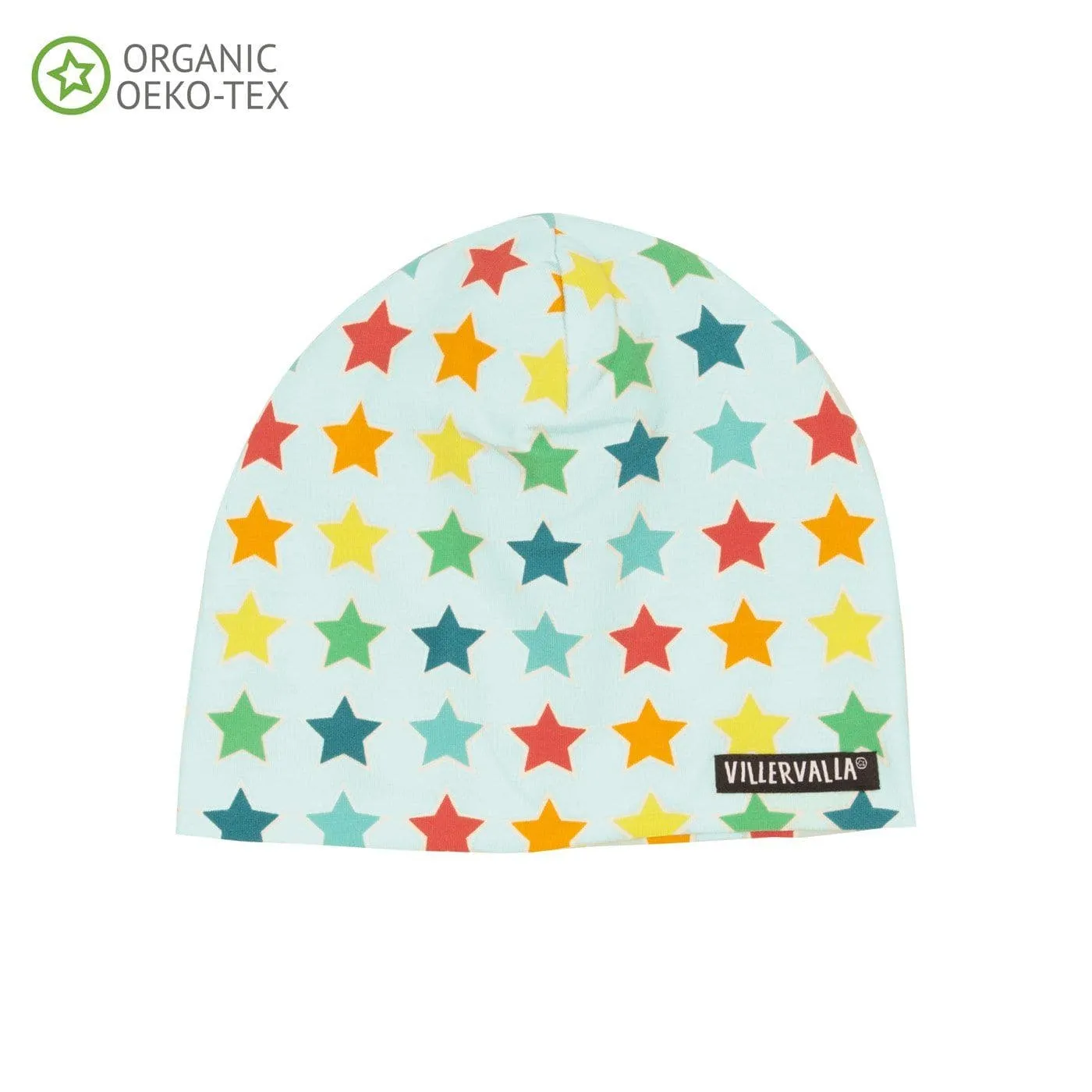 Organic Cotton Beanie Hat Diagonal Star Surf