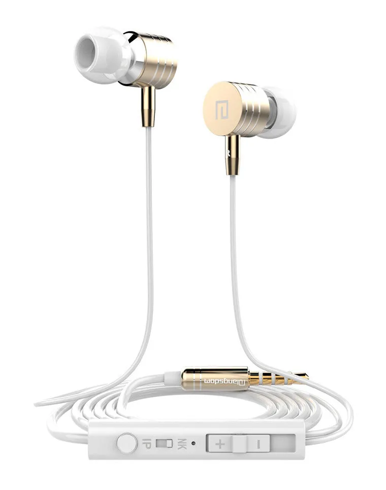 Original Earphone 3.5Mm Jack Mp3 Earphones Headset Metal In-Ear Headphones Stereo Earbuds For Xiaomi HTC Samsung With MIC Remote