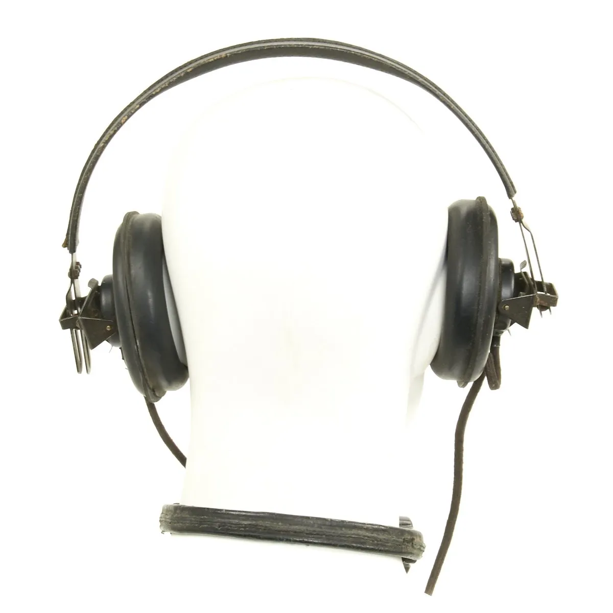 Original German WWII Panzer Armored Vehicle Model B Headset with Throat Mic