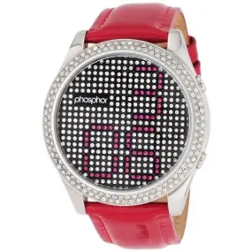 Phosphor Women's MD003L Appear Collection Fashion Crystal Mechanical Digital Watch