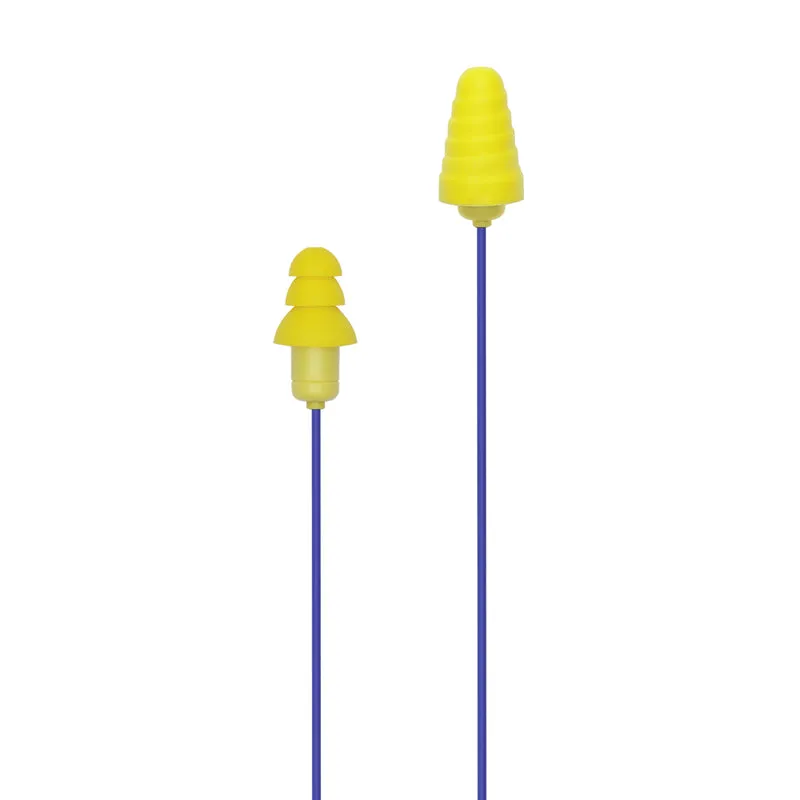 Plugfones Guardian Plus 29 dB Nylon/Silicone/Soft Foam 3.5 MM Jack Earplugs/Earphones w/Mic Yellow 1