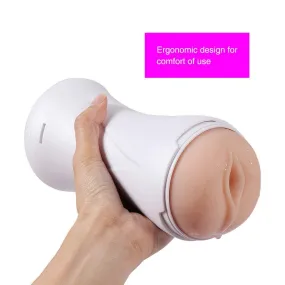 Pocket Pussy Realistic 3D Textured Vagina Stroker Vibration Male Masturbator