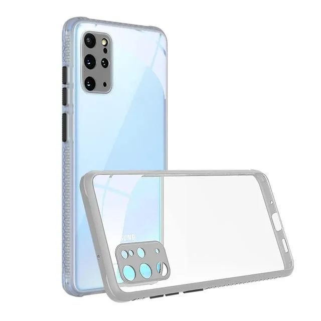 Protective Phone Case For Samsung Galaxy - Luxury Silicone Frame Clear Back Cover