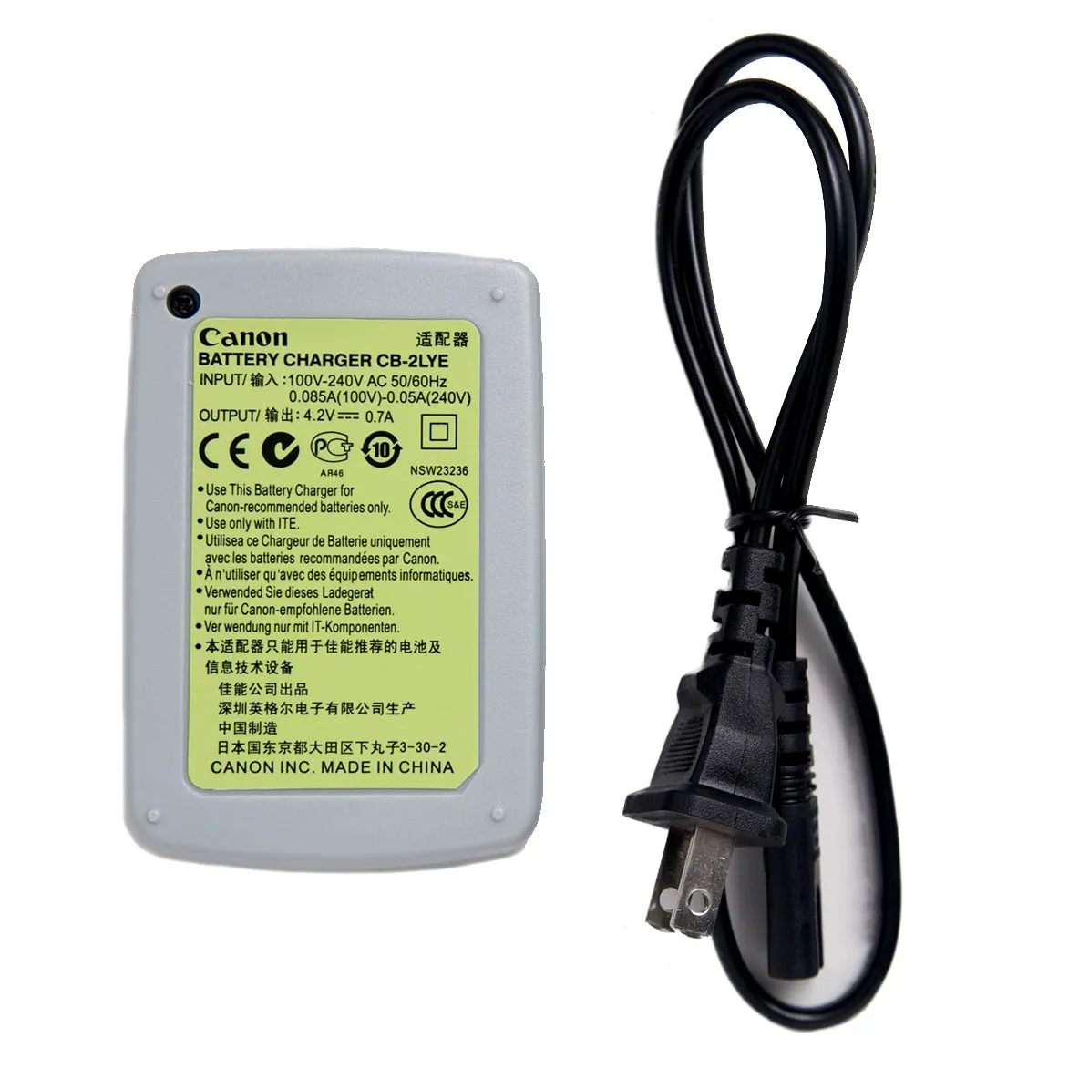 Pxel Canon CB-2LY Replacement Battery Charger for Canon NB-6L Battery (SX240 SD980 SD1200 SD770)