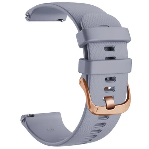 Quicksilver 20mm Range compatible Silicone Watch Straps with Rose Gold Buckles