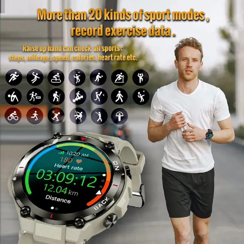 "2023 Tactical Military 5 ATM Smart Watch: The Ultimate Fitness Companion for Every Adventure"