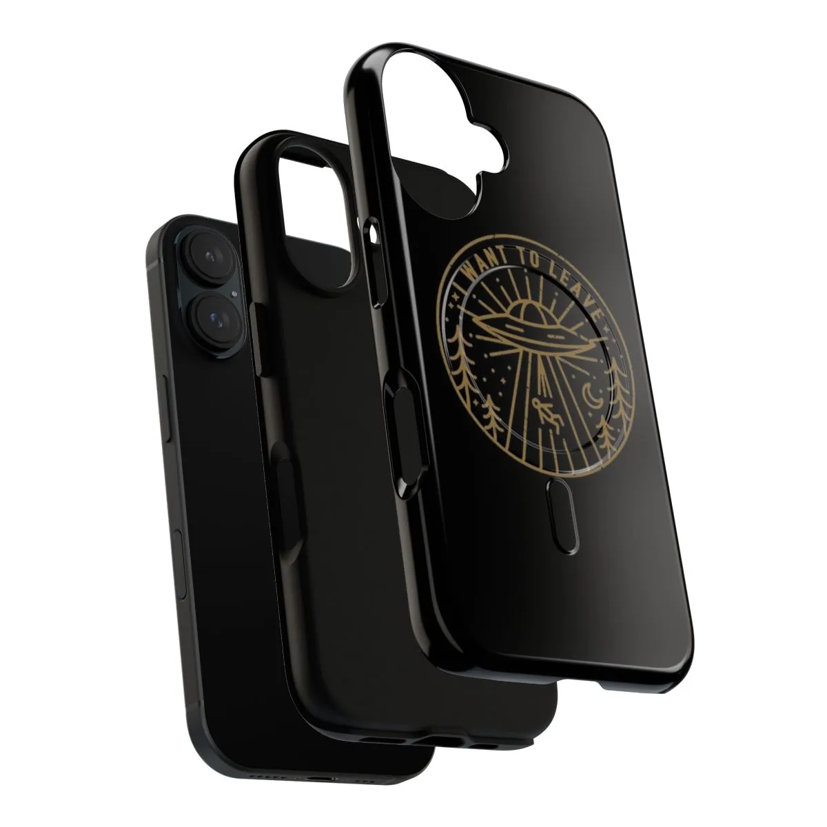 "Magnetic Tough Pocket Phone Case - Pop Culture Inspired Design"