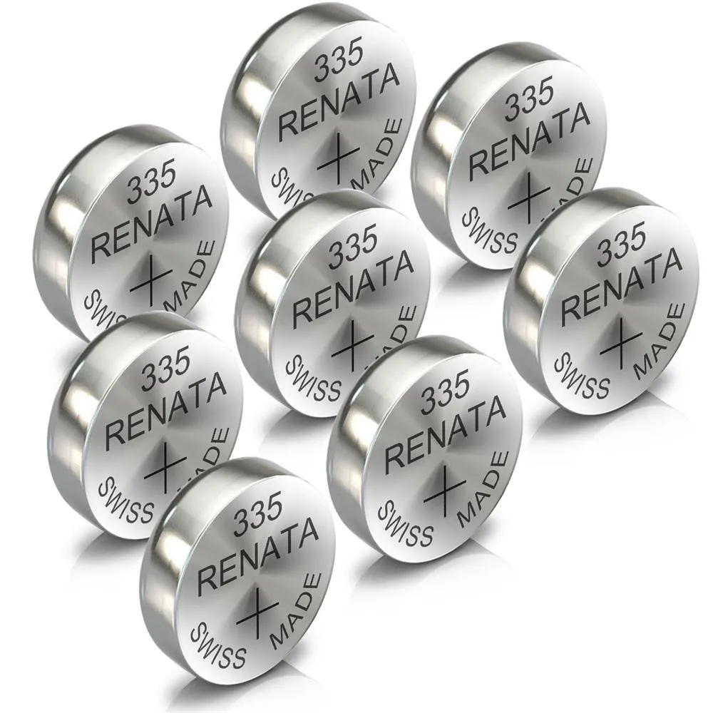 Renata 335 Watch Battery Swiss Made Silver Coin SR512SW 1.55V All Pack