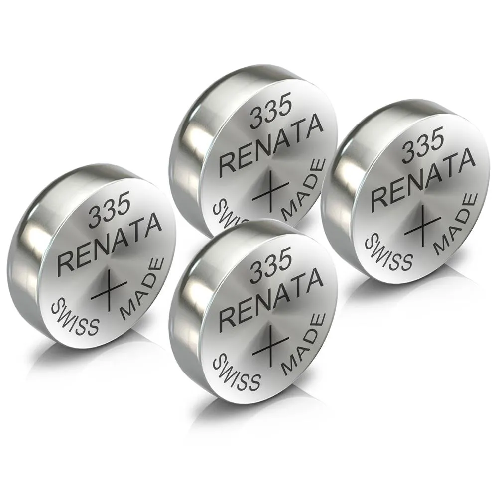 Renata 335 Watch Battery Swiss Made Silver Coin SR512SW 1.55V All Pack