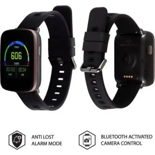 (Renewed) Metronaut GV68 Water Resistant Smartwatch (Black Strap)