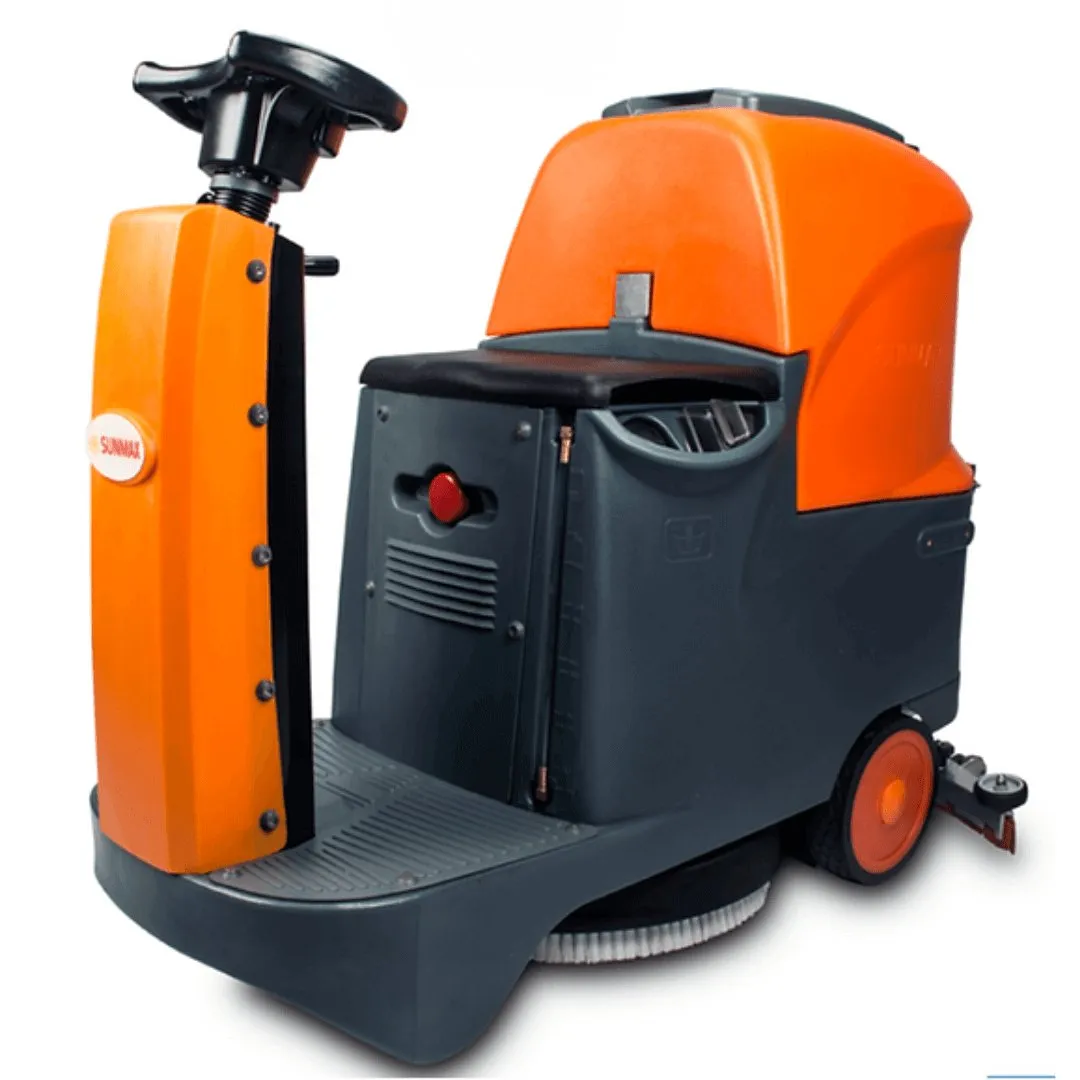 RT70  Ride-On Floor Scrubber Machine, Lithium Battery, 22" Cleaning Path, 48000 Sqft/h Working Efficiency